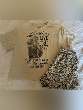 Blondie Live 1977 Pajamas NWOT
